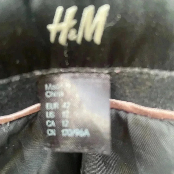 H & M black pea coat size 12 - Picture 2 of 3